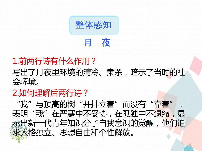 人教版​​语文九年级下册3短诗五首【课件】第7页