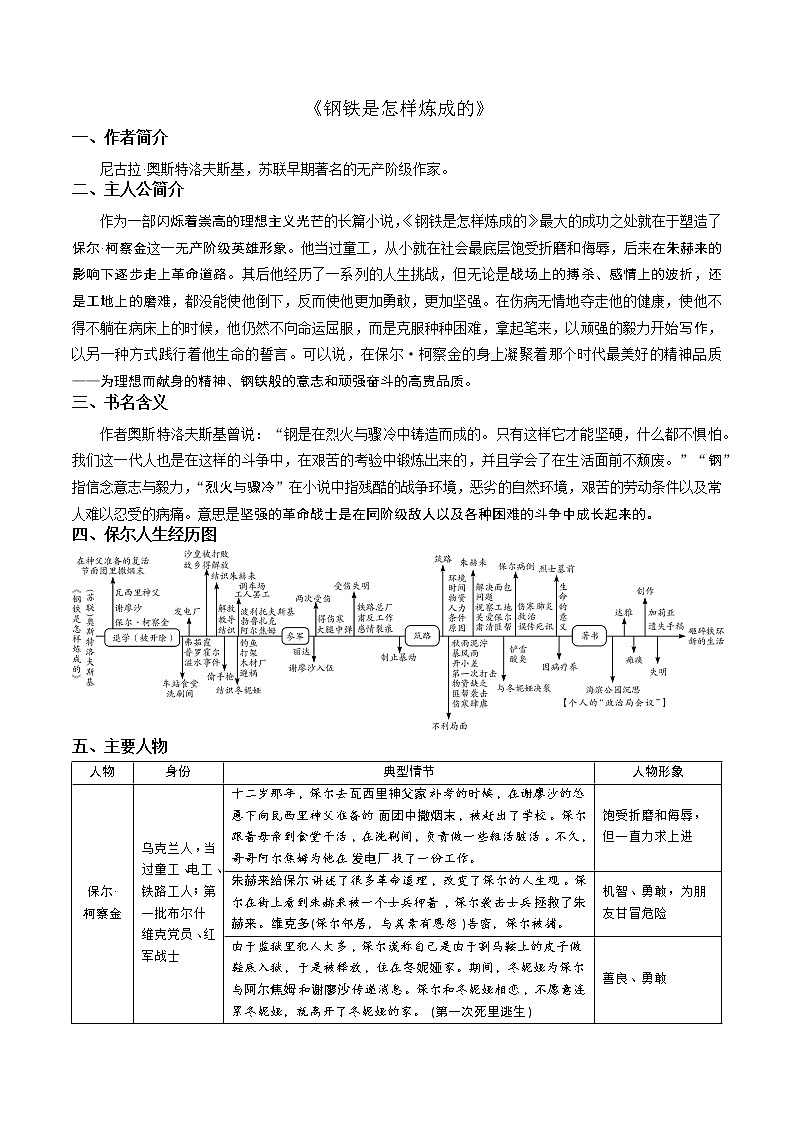 第六单元名著导读《钢铁是怎样炼成的》课件+教学设计+同步练习01