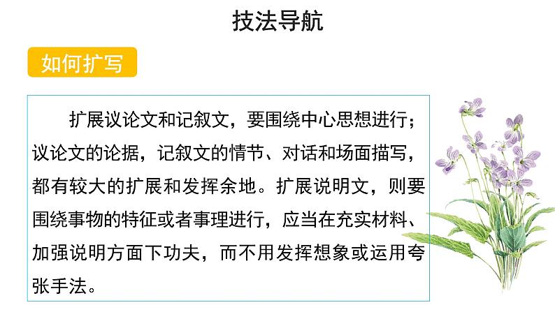 部编版九年语文下册课件---一单元写作《学习扩写》第4页