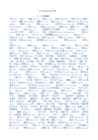 初一语文知识点总结