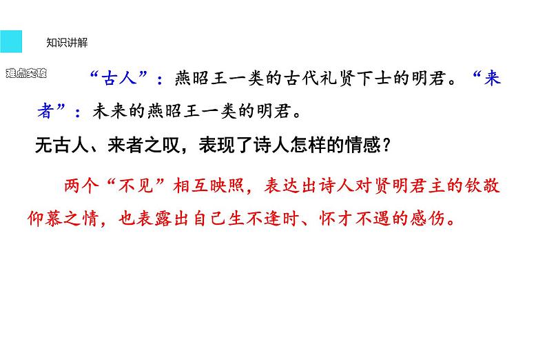 人教版（部编版）初中语文七年级下册  21.古代诗歌五首  登幽州台歌   课件第7页
