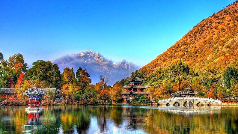 人教部编版八年级语文下册第20课《一滴水经过丽江》精品实用课件04