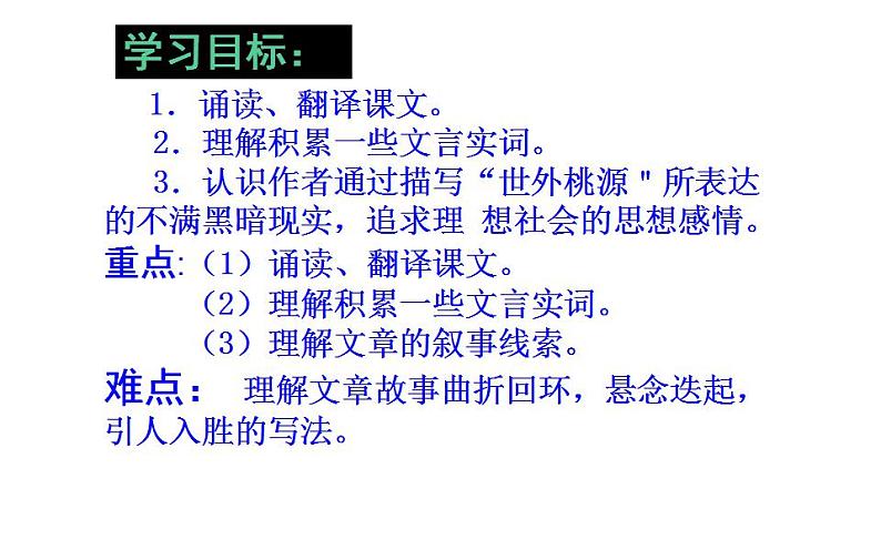 人教版（部编版）初中语文八年级下册 9.桃花源记 课件第2页