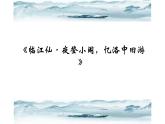 人教版（部编版）初中语文九年级下册  课外古诗词诵读：临江仙·夜登小阁，忆洛中旧游  课件