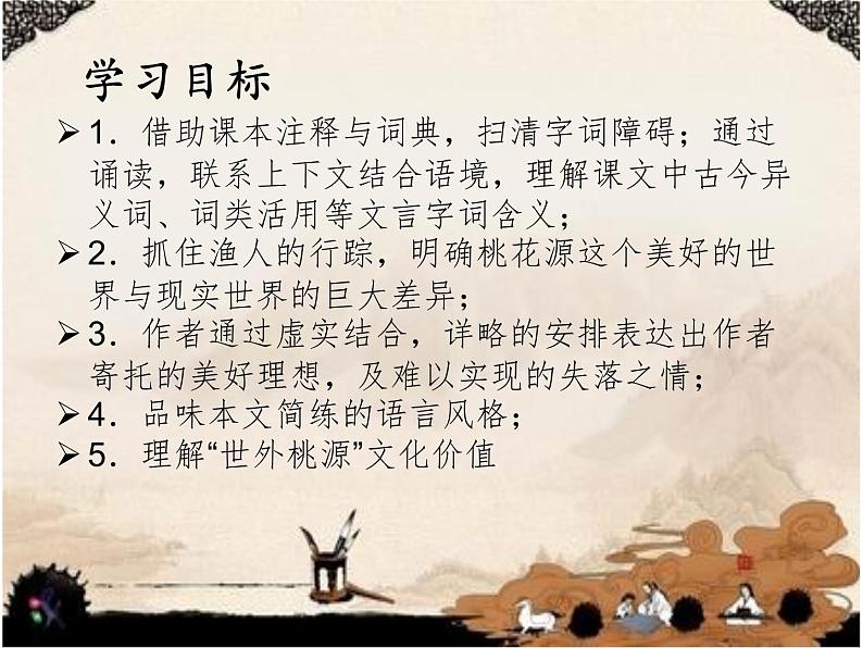 部编版八年级语文下册课件----9《桃花源记》第3页