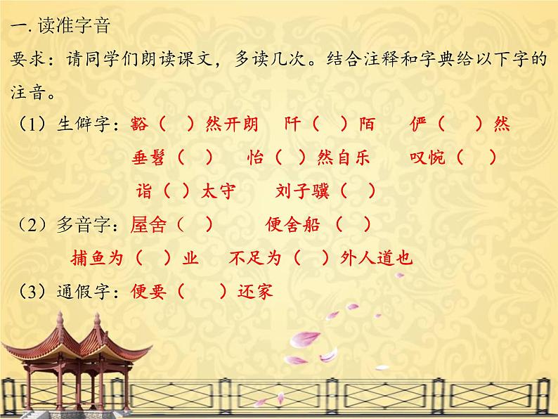 部编版八年级语文下册课件----9《桃花源记》第6页