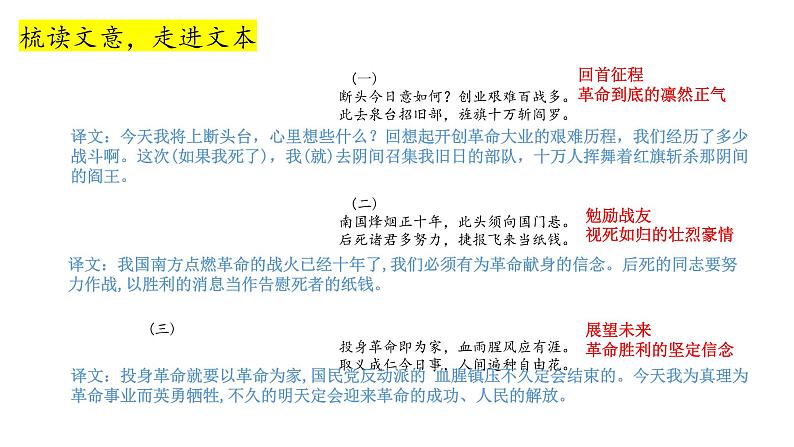 部编版九年级语文下册课件----《梅岭三章》07