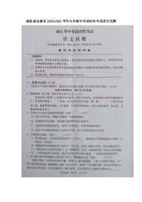 2021年湖北省宜城市中考适应性考试（一模）语文试题及答案