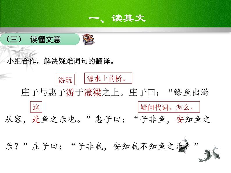 部编版八年级语文下册课件----《庄子与惠子游于濠梁之上》第7页