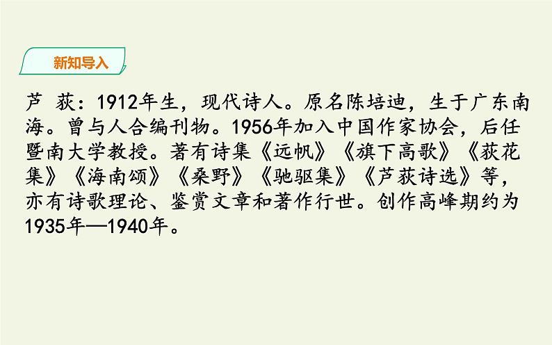 人教版（部编版）初中语文九年级下册  3.短诗五首 风雨吟   课件第2页