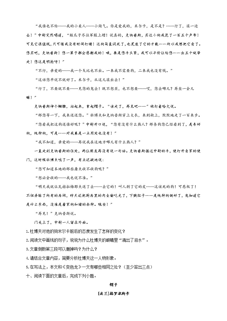 第6课 《变色龙》（课件+教案+导学案+同步练习）03