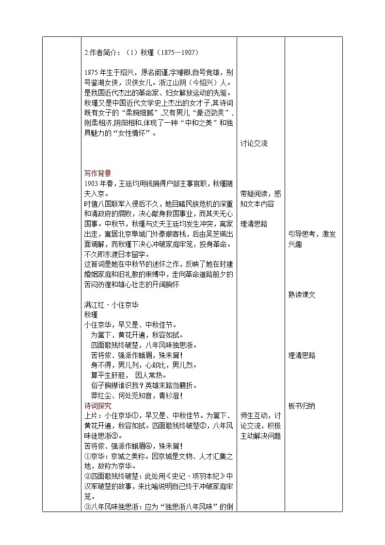 第12课 词四首《 满江红·小住京华》课件PPT02