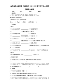 山东省烟台莱阳市（五四制）2021-2022学年七年级上学期期末语文试题（word版 含答案）
