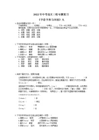 2022年中考语文二轮专题复习《字音字形与词语》九(含答案)