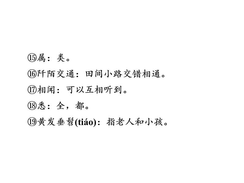 人教部编版八年级语文下册教学课件：第3单元 9 桃花源记(共63张PPT)07