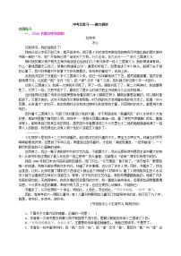 24中考总复习——散文阅读 巩固练习