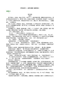 17中考总复习——现代文阅读（鉴赏评价）巩固练习