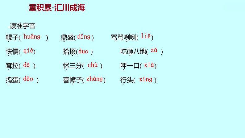 2022 人教版语文 九年级下册 第 五 单 元 第18课天下第一楼（节选） 课件第3页