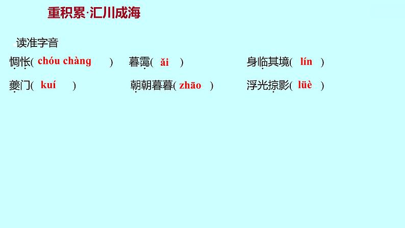 2022 人教版语文 九年级下册 第 四 单 元 第14课山水画的意境 课件第3页