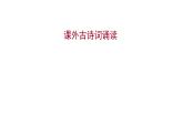 2022 人教版语文 九年级下册 第 六 单 元 课外古诗词诵读 课件