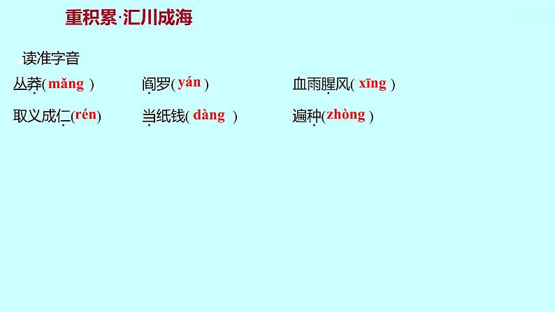 2022 人教版语文 九年级下册 第 一 单 元 第2课﹡梅 岭 三 章 课件03