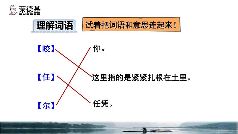 10.古诗三首《竹石》品读释疑课件第三课时07