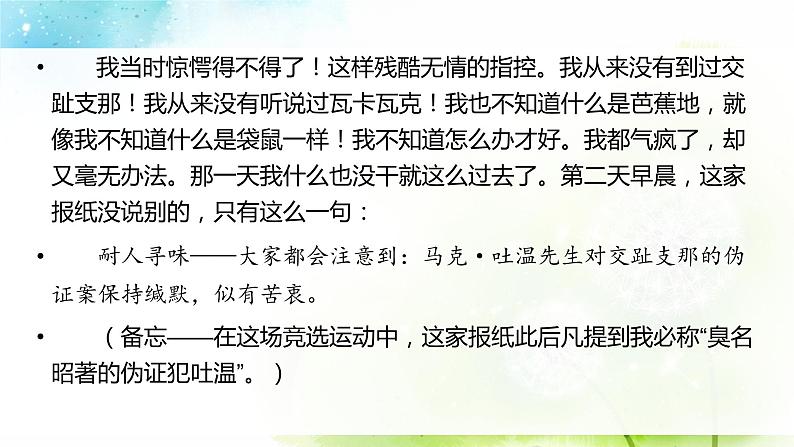 专题07 小说阅读：语言特色 课件PPT+教案08