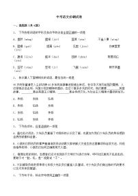(湖北武汉专用)中考语文必刷试卷03（含答案解析）.doc