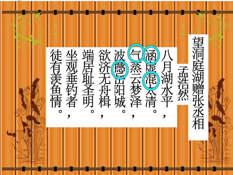 部编版语文八下《望洞庭湖赠张丞相》课件PPT06