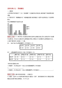 中考语文二轮专题复习素养练习7《图表解读》(教师版)