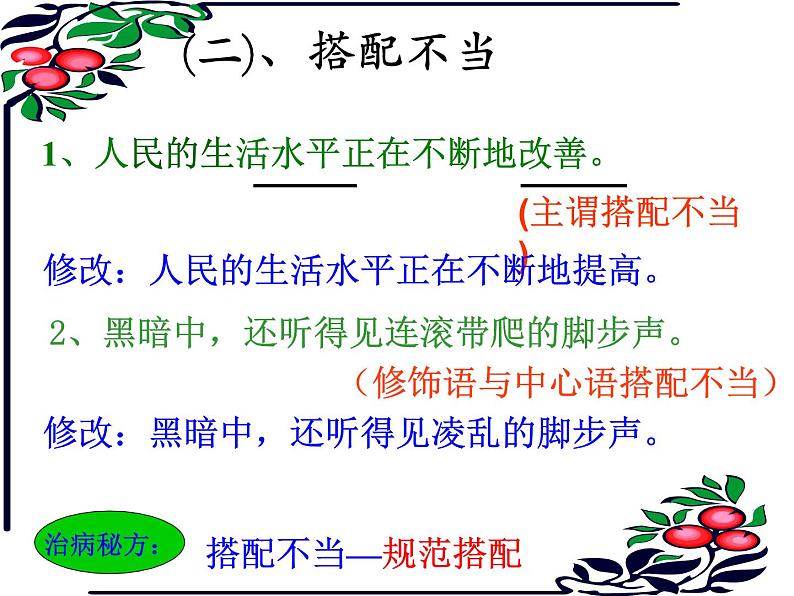 2022年中考语文二轮专题复习：语文病句辨析与修改第6页