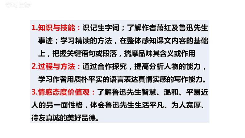 部编版七年级下册《回忆鲁迅先生（节选）》教学课件第2页