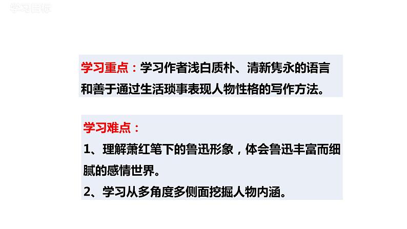 部编版七年级下册《回忆鲁迅先生（节选）》教学课件第3页