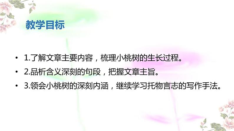 部编版七年级语文下册--19.一棵小桃树 课件03