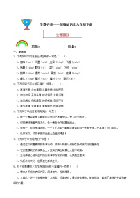 初中语文人教部编版八年级下册安塞腰鼓达标测试