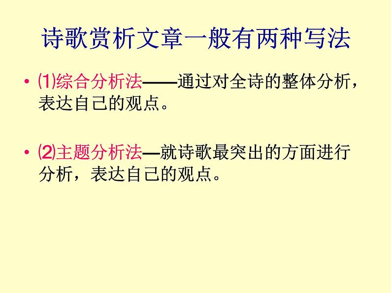 2022年中考语文二轮专题复习：怎样写诗词的赏析文章（共22张PPT）第2页