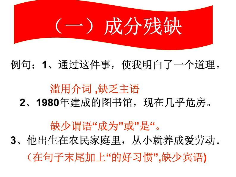 2022年中考语文二轮专题复习课件：病句辨析课件（共50张PPT）第6页