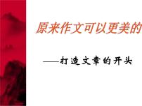 2022年中考二轮专题复习：《如何让作文开头眼前一亮》课件（27张PPT）