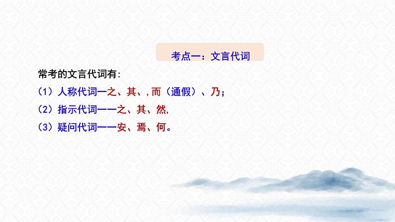 2022年中考一轮复习：《文言虚词的意义和用法》课件（共55张PPT）第2页