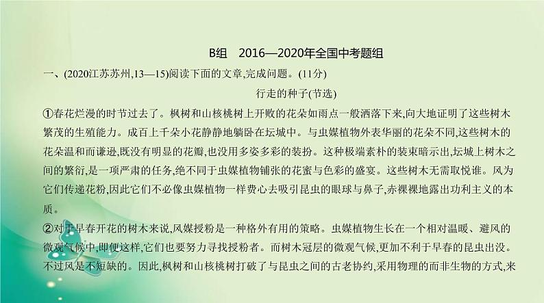 中考语文总复习07专题七说明文阅读PPT课件（福建专用）06