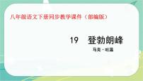 初中语文人教部编版八年级下册登勃朗峰教学课件ppt