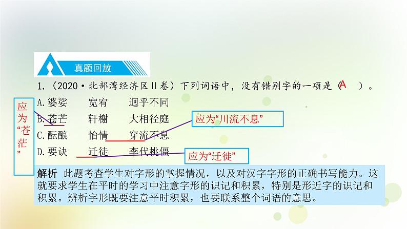 2.语文-第一部分 基础知识及运用-文字第6页