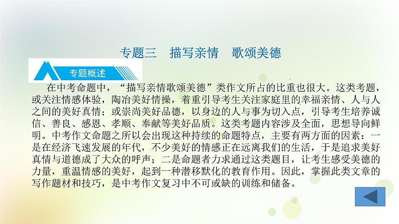 26.语文-第四部分 作文-专题三  描写亲情  歌颂美德第3页