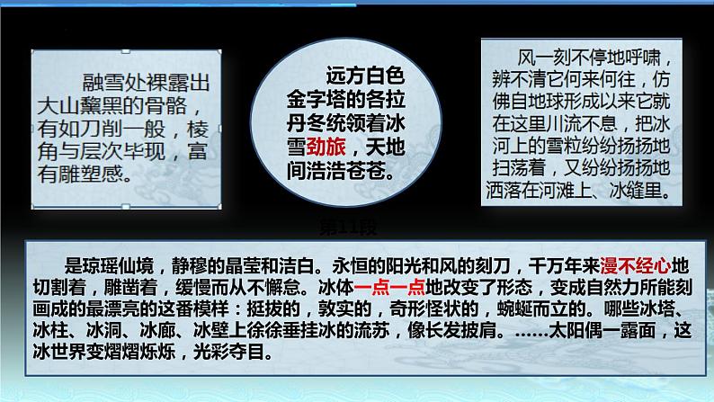 第18课《在长江源头各拉丹冬》课件（共16张PPT）2021—2022学年部编版语文八年级下册第7页