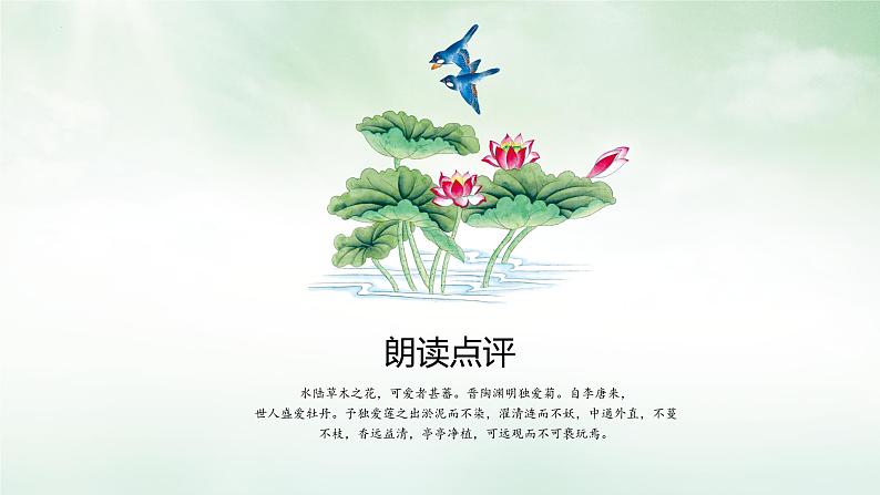 第17课《短文两篇——爱莲说》课件（共18PPT）2021—2022学年部编版语文七年级下册07