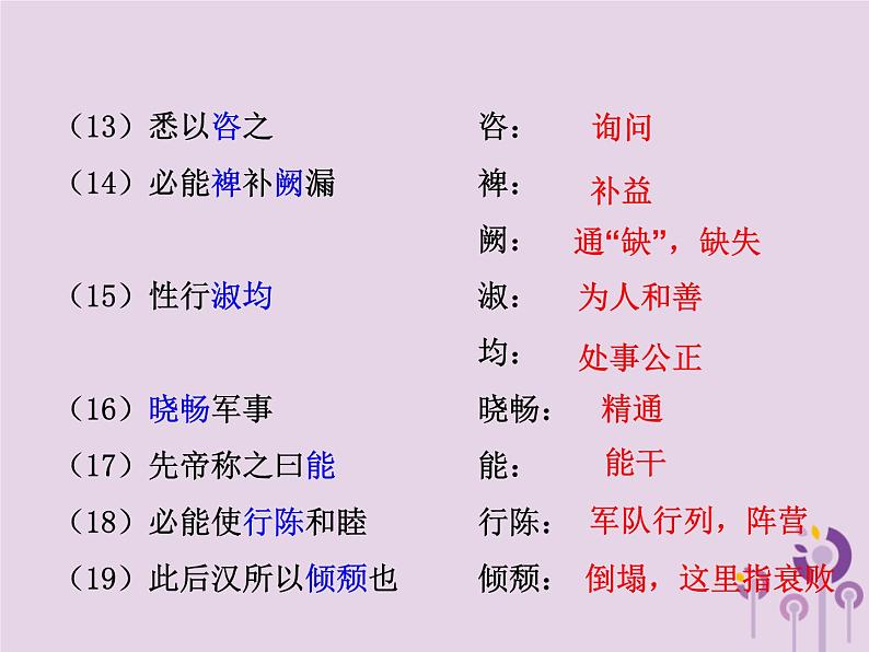 中考语文二轮复习文言文阅读《出师表》课件（含答案）第7页