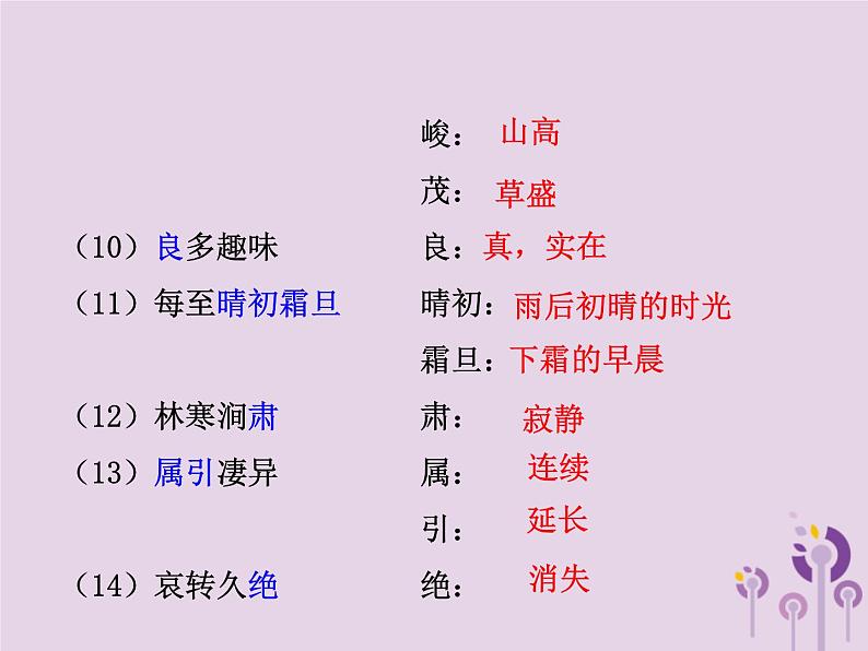 中考语文二轮复习文言文阅读《三峡》课件（含答案）第7页