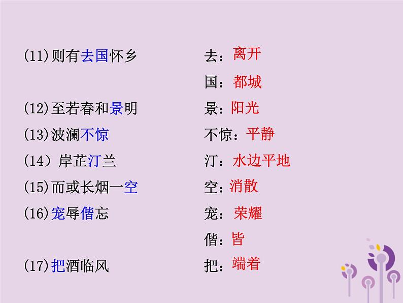 中考语文二轮复习文言文阅读《岳阳楼记》课件（含答案）08