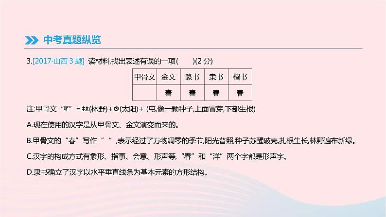 (通用版)中考语文高分一轮复习专题01《汉字》课件(含答案)05