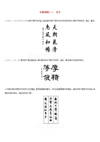 (通用版)中考语文高分一轮专题01《汉字》专题训练 (含答案)